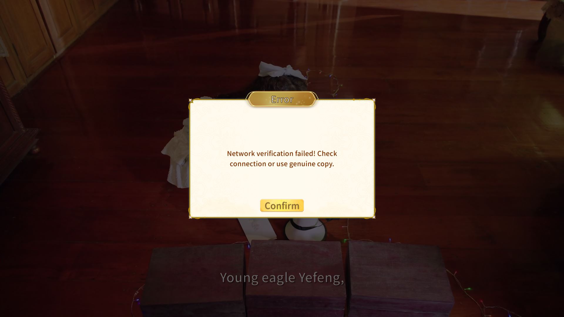 Lỗi Network Varification Failed