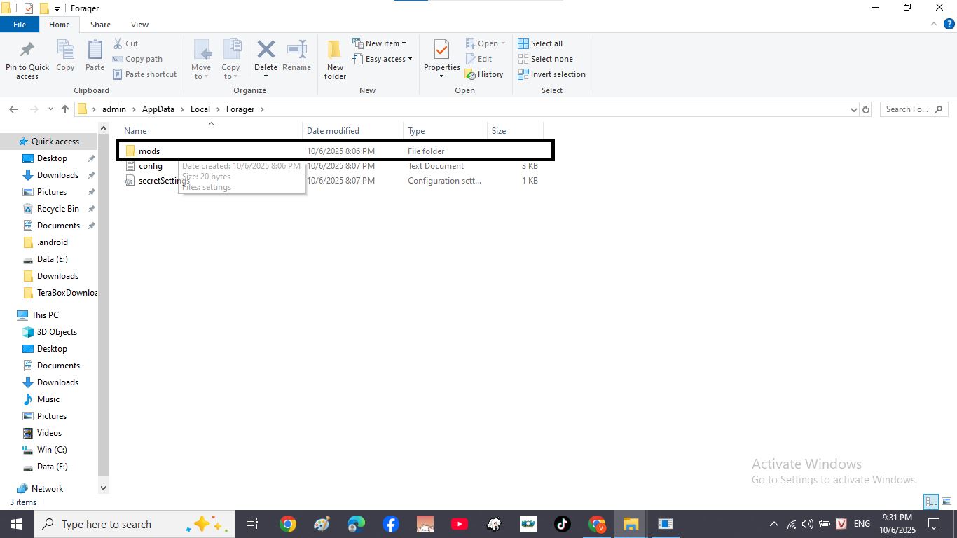 [Share] Cách Mod Forager