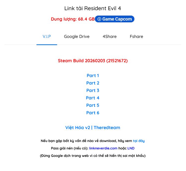 RE4 Remake bấm vào game thì steam hiện lỗi "No lincenses" RE4 Remake bấm vào game thì steam hiện lỗi "No lincenses"