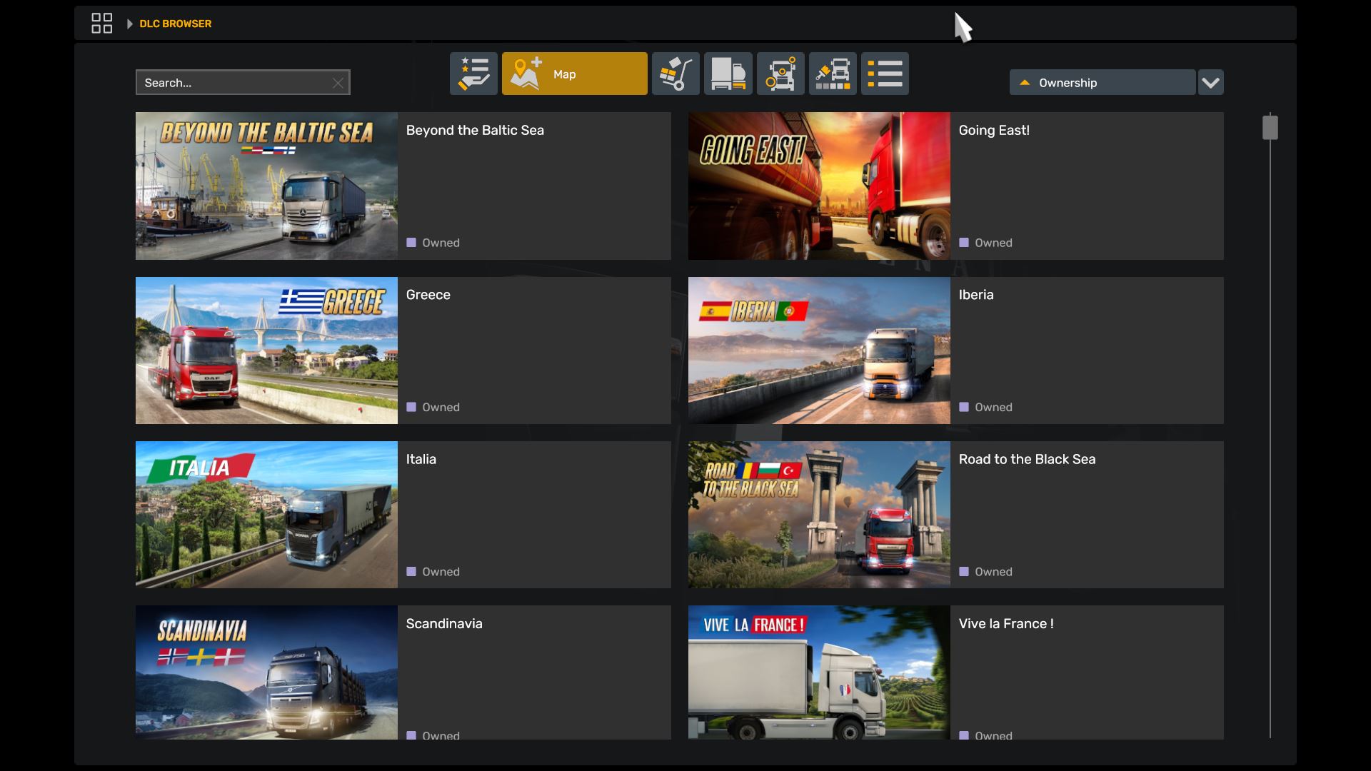 ETS2 thiếu / chưa cài DLC ETS2 thiếu / chưa cài DLC