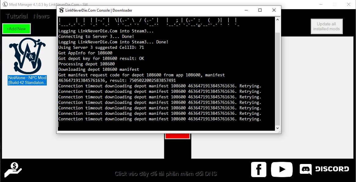 Install mod không được