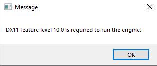 Lỗi DirectX 11 level 10.0