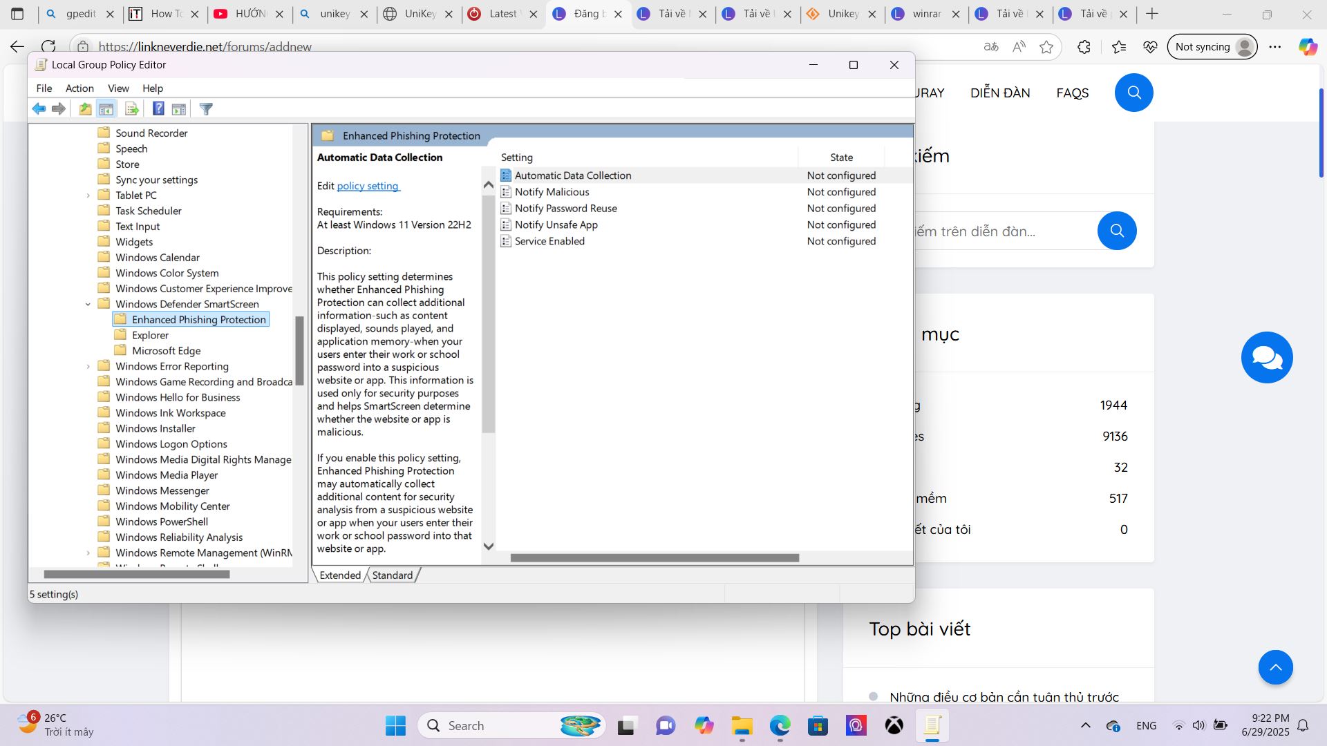 tắt Window Defender trên window 11