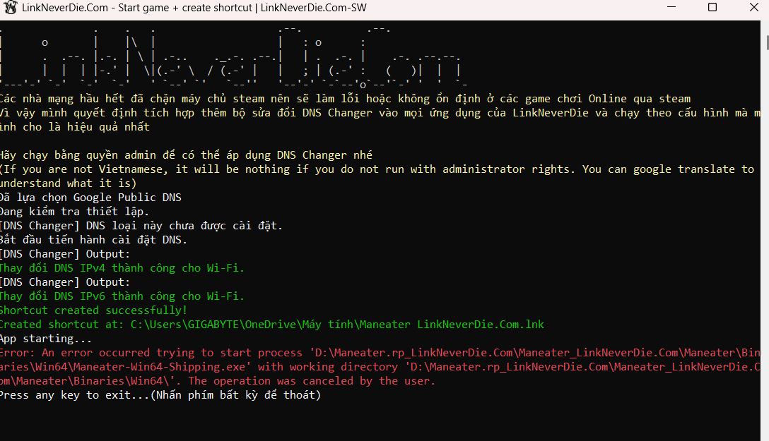 Em không chạy được ạ