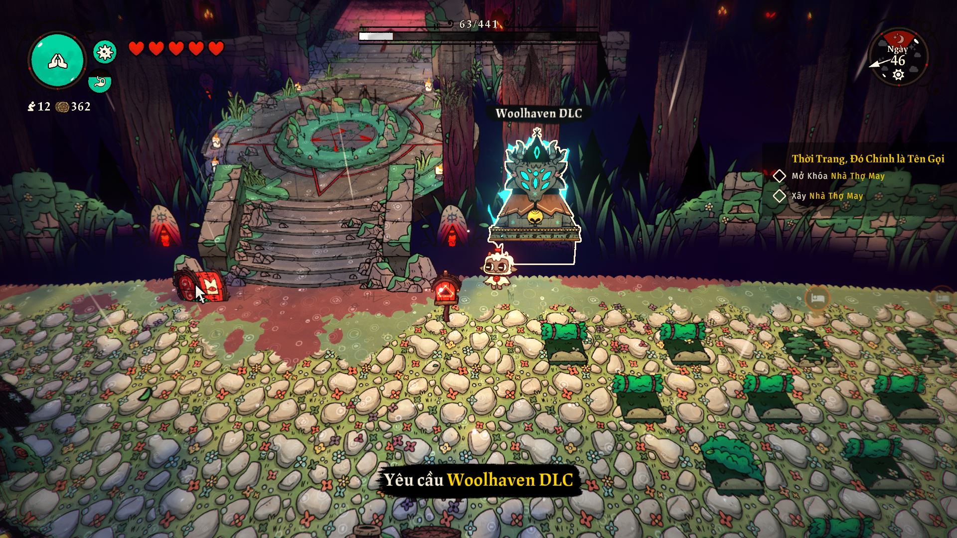 DLC không hoạt động trong Cult Of The Lamb
