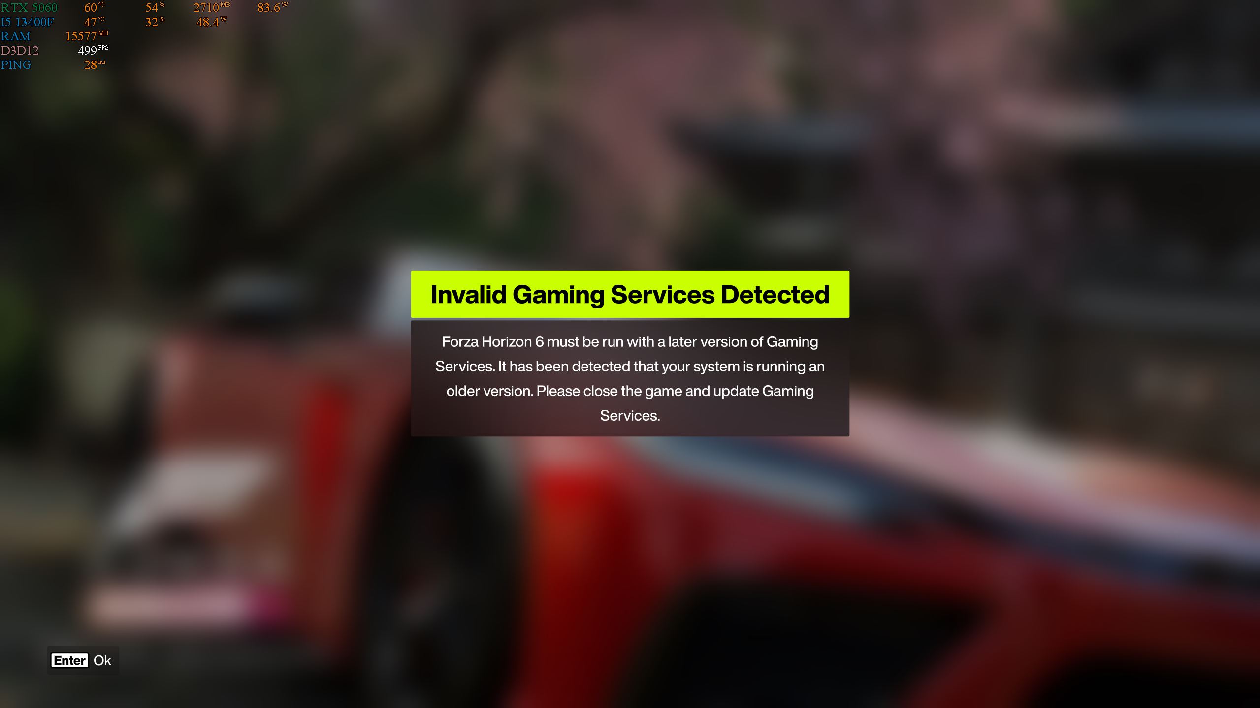 Lỗi update forza horizon 6