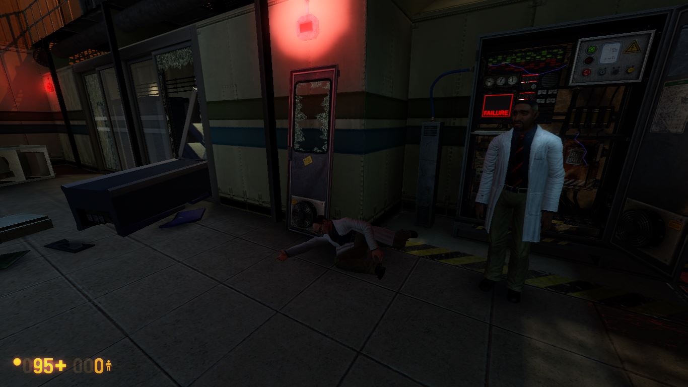 lỗi trong game, npc tự lăn ra chết lúc quan trọng trong game dù ko có tác động nào :((( (black mesa)