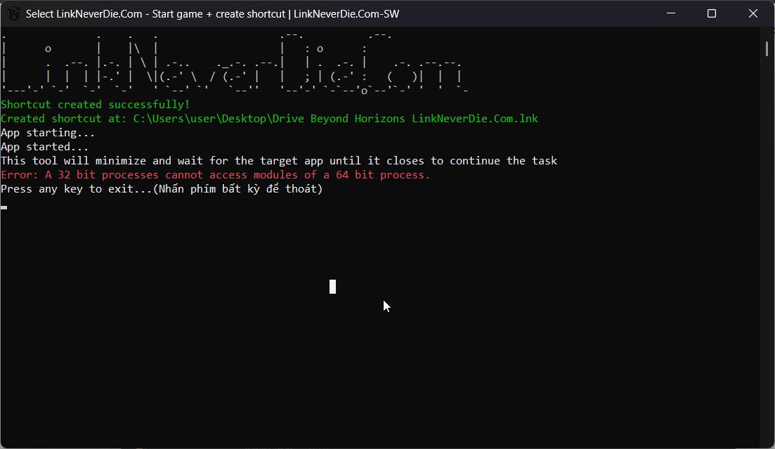 Drive beyond horizon không có lnd launcher để chơi online