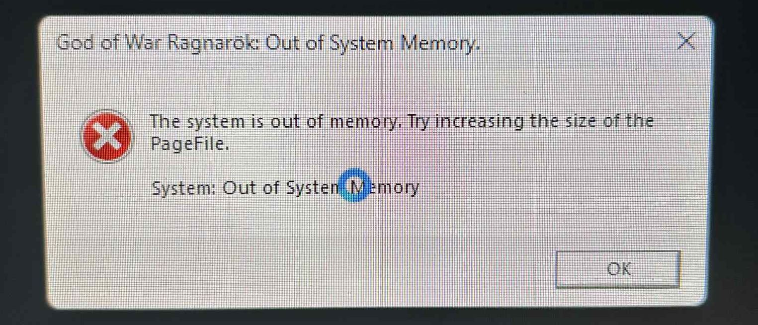 Lỗi Out of System Memory và không khởi động được game
