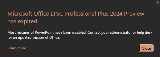 Microsoft office has expired Microsoft office has expired