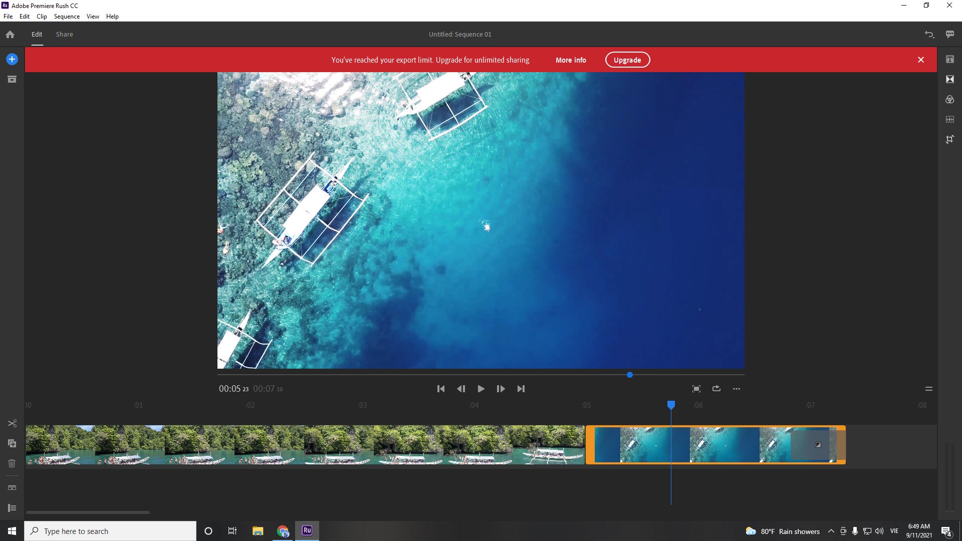 Adobe Premiere Rush 2019 không thể kích hoạt được bản quyền