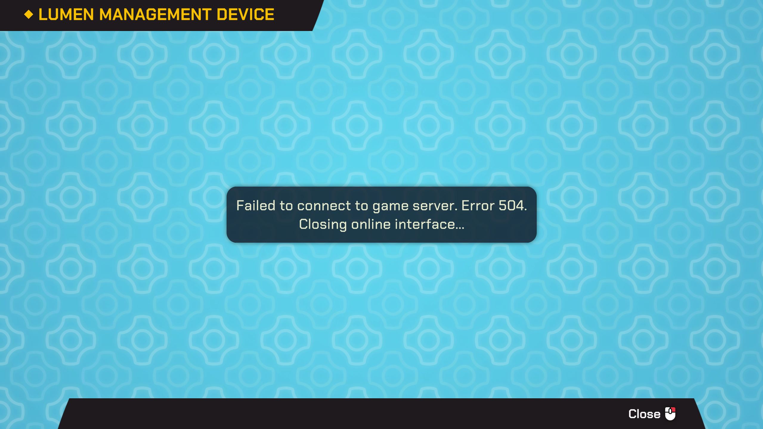 lỗi Failed to connect to game server