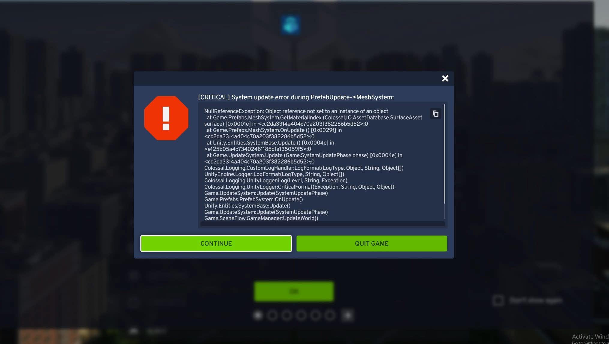 lỗi nhiều bug cities skylines 2 ạ