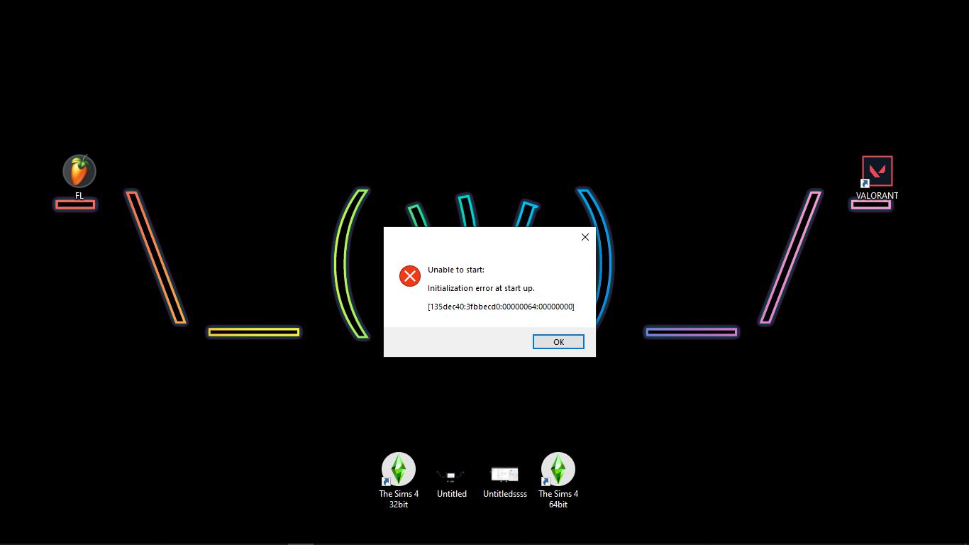 The Sims 4 Full DLC lỗi unable to start: initialization error at start up. [135dec40:3fbbecd0:00000064:00000000]