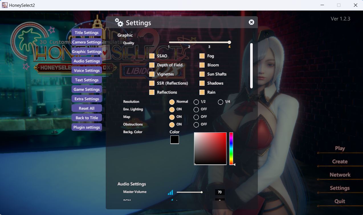Honey Select không chỉnh fullscreen được trong game Honey Select không chỉnh fullscreen được trong game