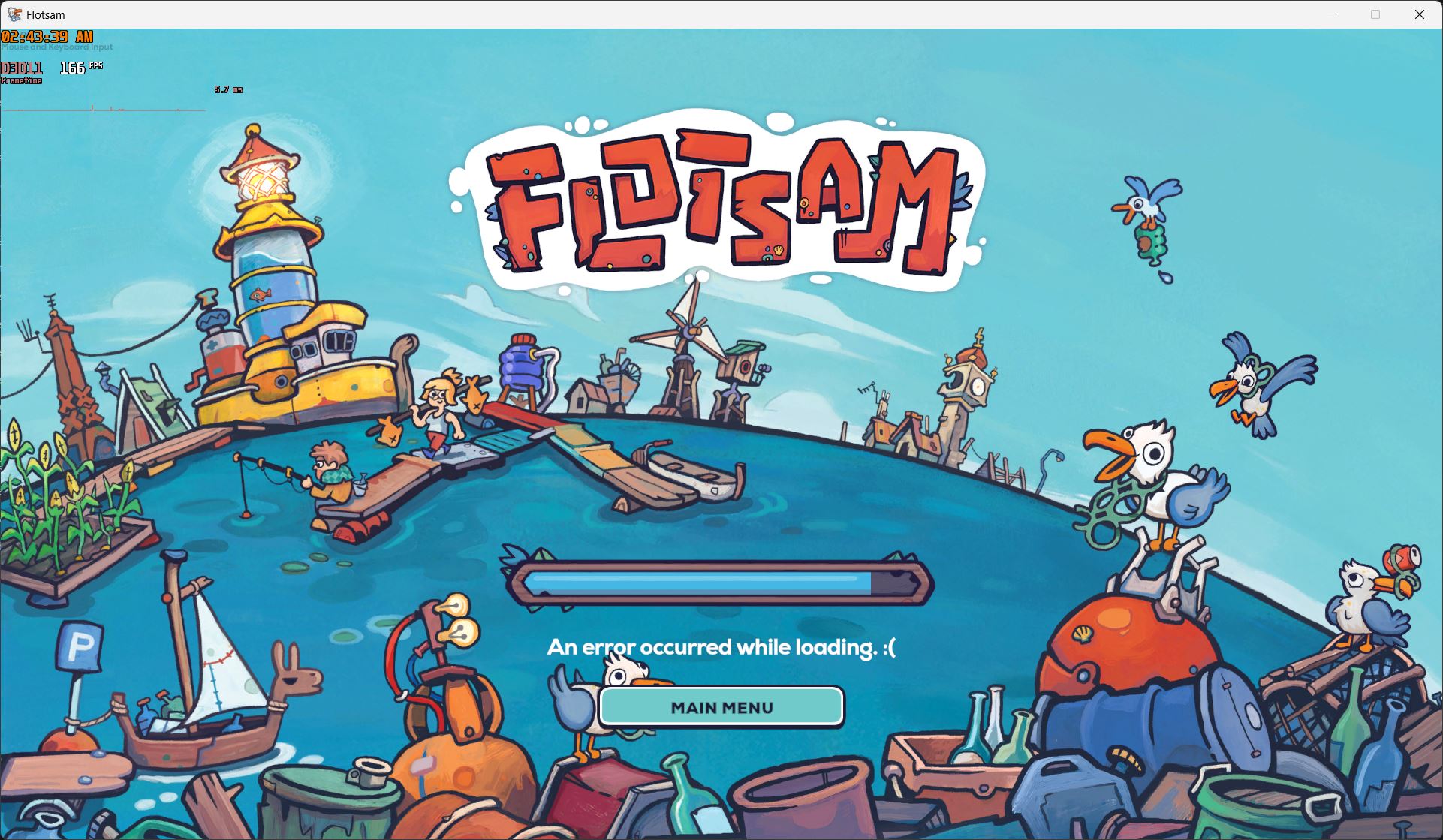 Flotsam ko vào game đc Flotsam ko vào game đc