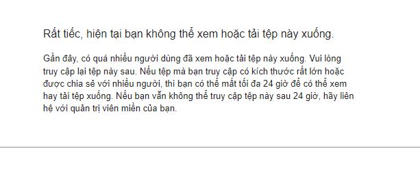 Các lỗi thường gặp trong quá trình tải về