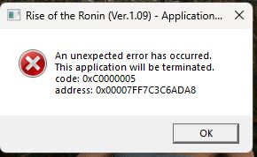 Loi game Rise of the Ronin