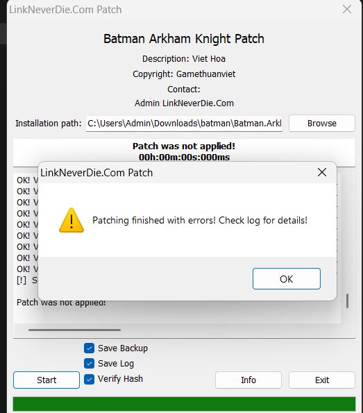 Cài Việt Hóa cho Batman Arkham Knight 