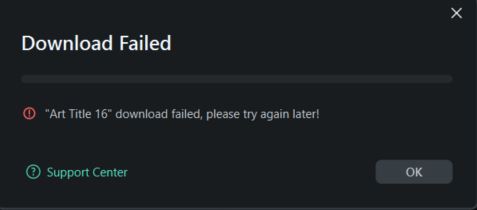 Lỗi Download Failed Tất Cả Các Tài Nguyên Trên Filmora 14 Lỗi Download Failed Tất Cả Các Tài Nguyên Trên Filmora 14