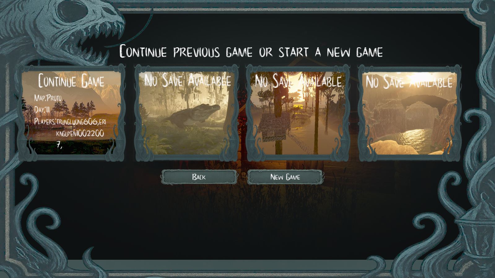 Lỗi không chọn được các map khác trong Gone Fishing Lỗi không chọn được các map khác trong Gone Fishing