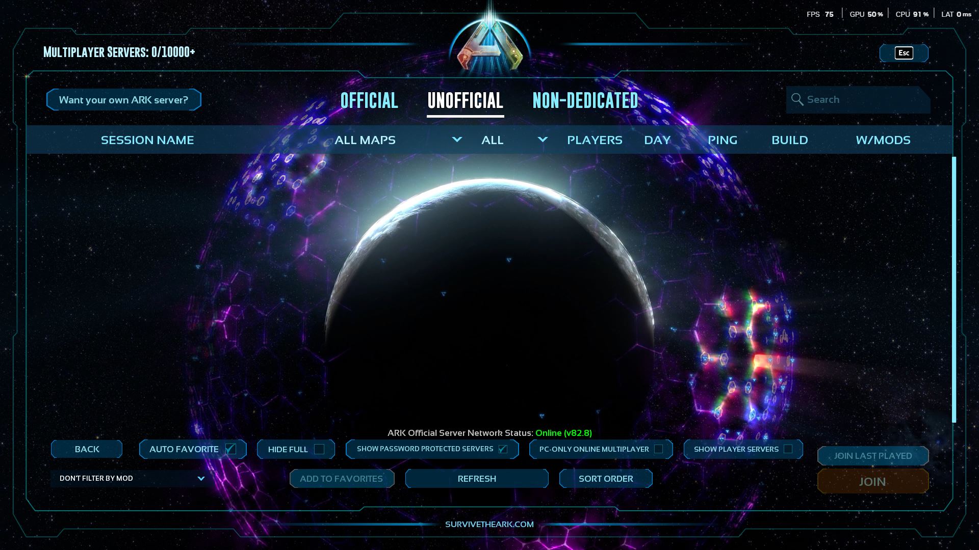 ARK: Survival Ascended, mọi người cho mình hỏi là sao bản game của mình không hiện server ARK: Survival Ascended, mọi người cho mình hỏi là sao bản game của mình không hiện server