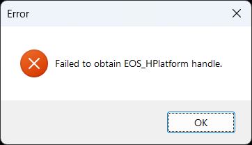 Palworld v0.7.0: Failed to obtain EOS_HPlatform handle