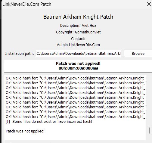 Cài Việt Hóa cho Batman Arkham Knight 