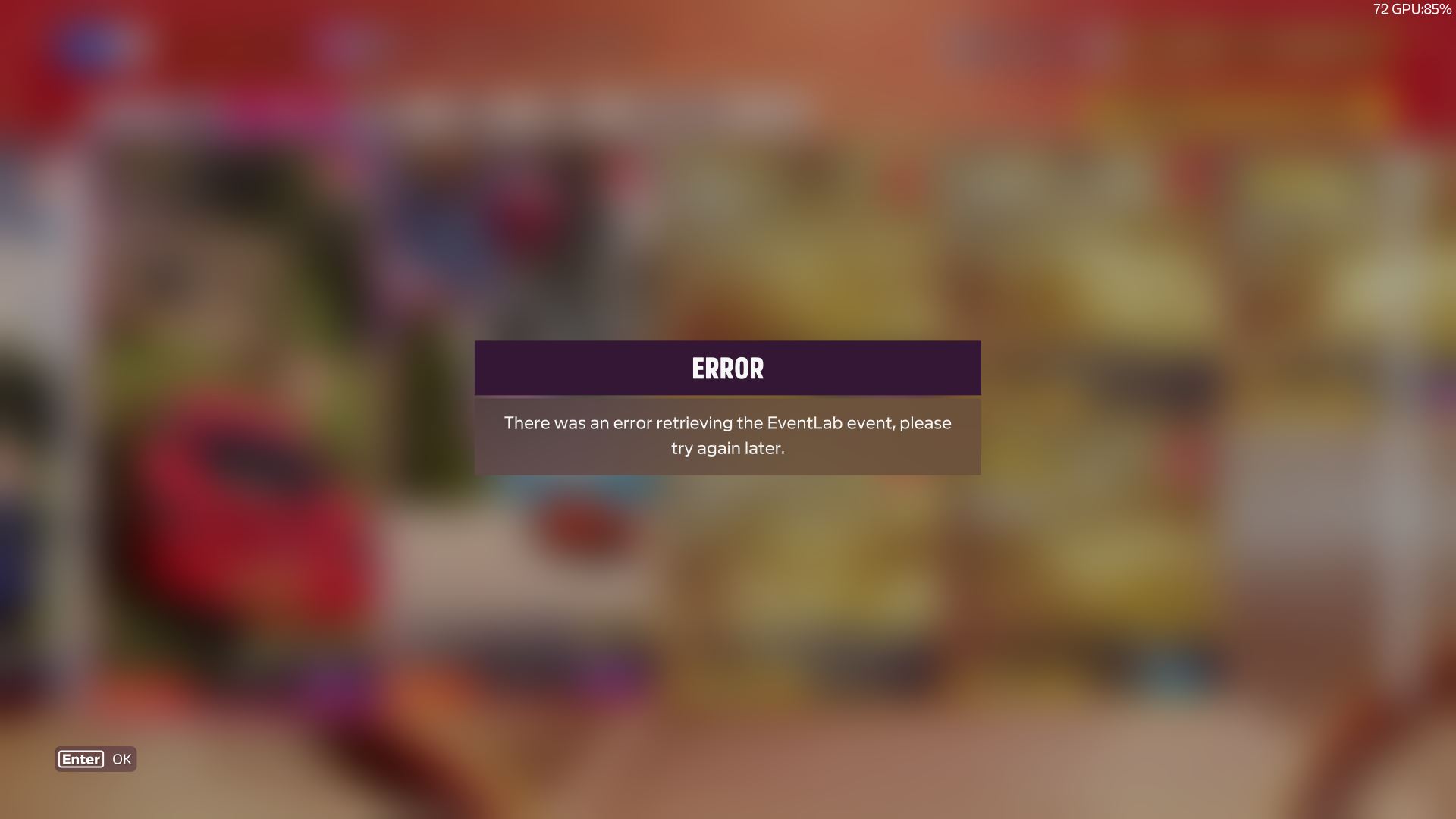 Lỗi không tải được tài nguyên trong forza horizon 5