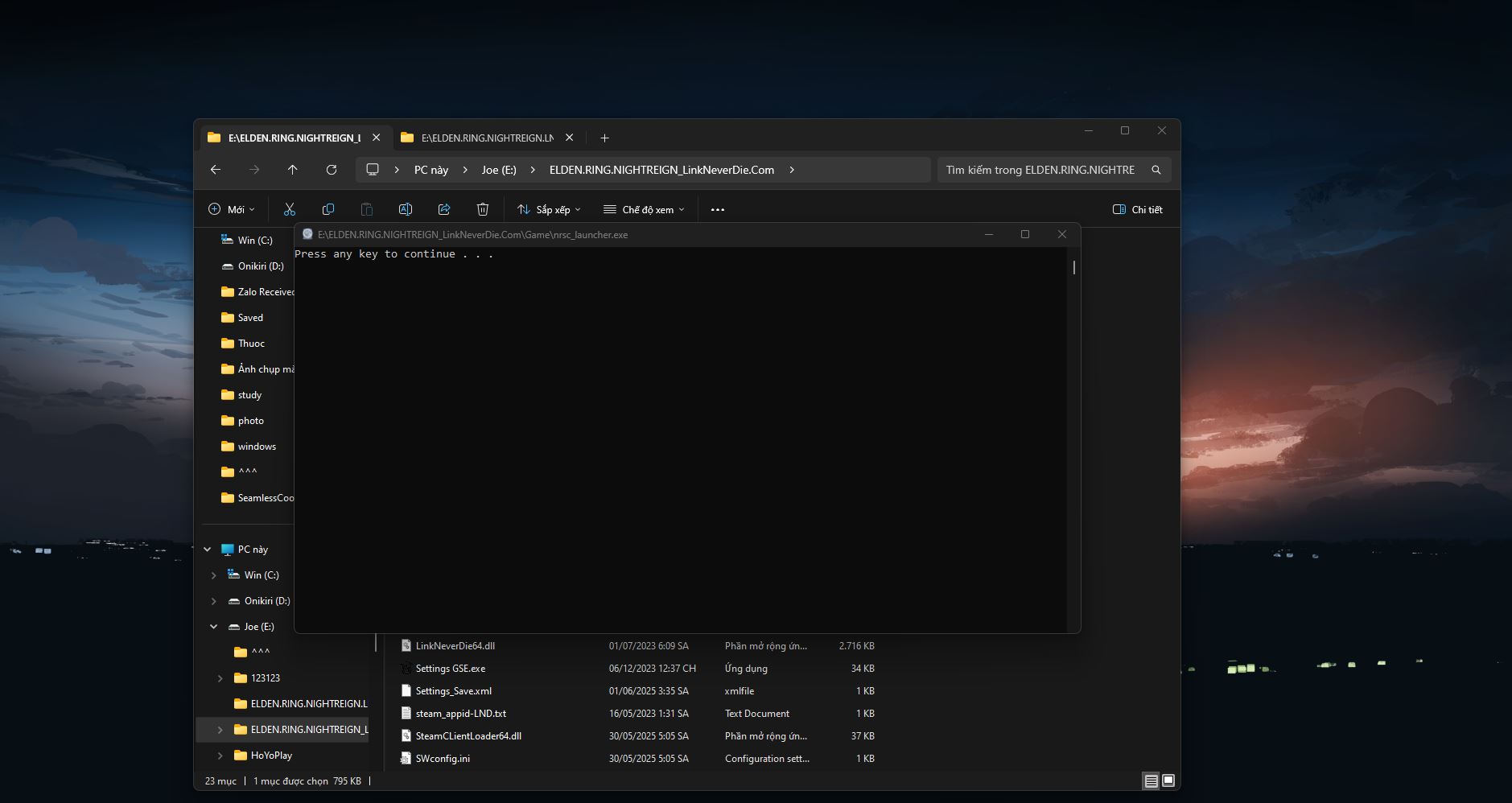 Không vào được Elden Ring Nightrein do launcher có vấn đề Không vào được Elden Ring Nightrein do launcher có vấn đề