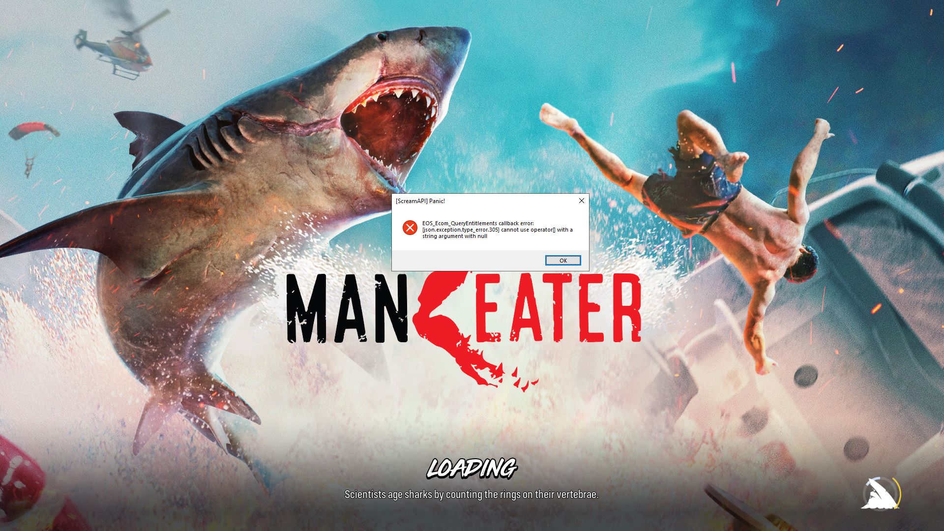 maneater dlc unlocker bị lỗi epicgames