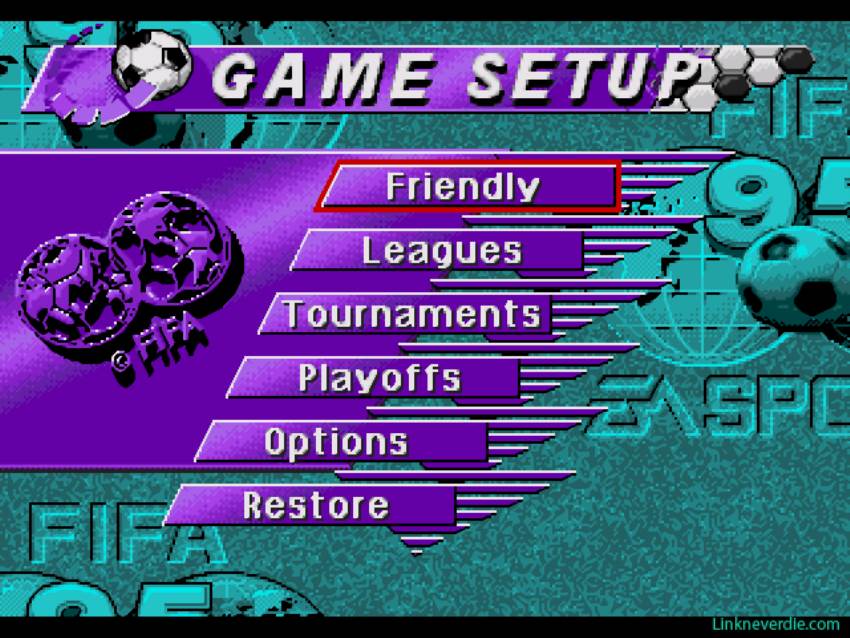 Hình ảnh trong game FIFA 95 (screenshot)