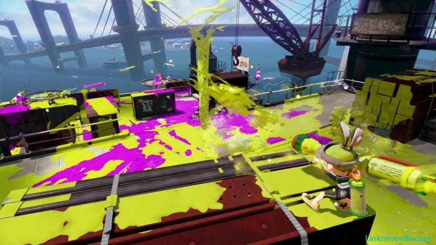 Hình ảnh trong game Splatoon (screenshot)