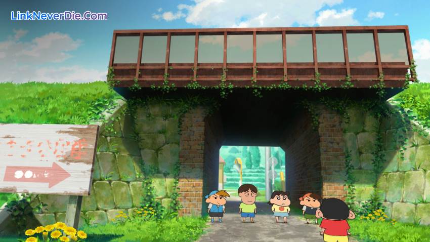 Hình ảnh trong game Shin chan: Shiro and the Coal Town (screenshot)