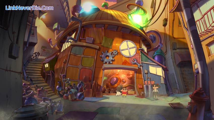 Hình ảnh trong game Shin chan: Shiro and the Coal Town (screenshot)