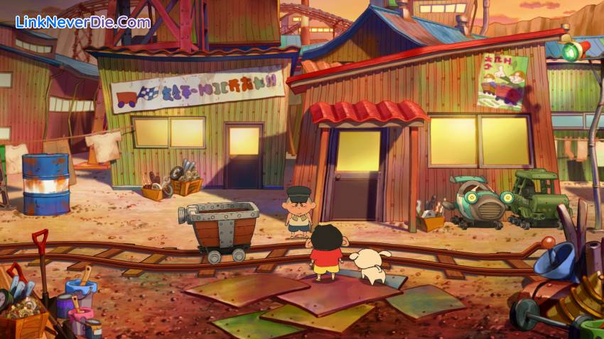 Hình ảnh trong game Shin chan: Shiro and the Coal Town (screenshot)
