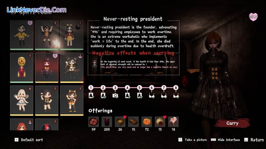 Hình ảnh trong game Exorcism Agency (screenshot)