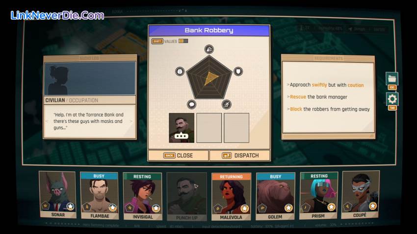 Hình ảnh trong game Dispatch (screenshot)