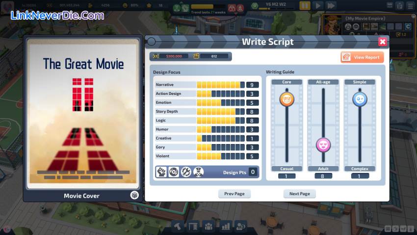 Hình ảnh trong game Super Movie Tycoon (screenshot)