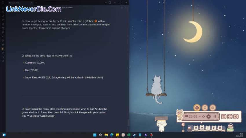 Hình ảnh trong game NoSlack Pets: Lo-Fi Paws (screenshot)