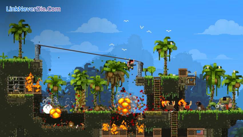 Hình ảnh trong game Broforce (screenshot)