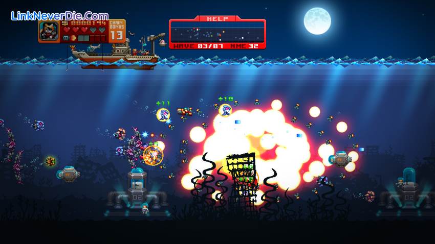 Hình ảnh trong game Aqua Kitty - Milk Mine Defender (screenshot)