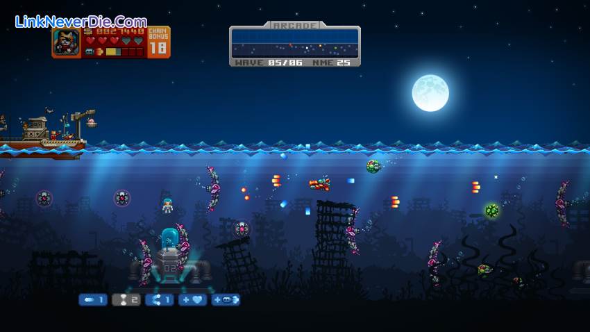 Hình ảnh trong game Aqua Kitty - Milk Mine Defender (screenshot)