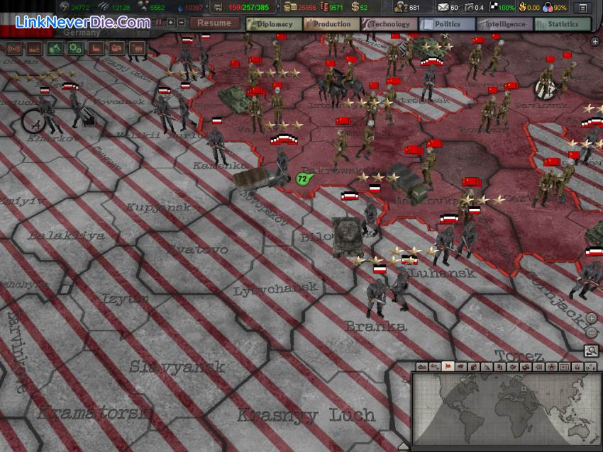 Hình ảnh trong game Hearts of Iron 3 (screenshot)