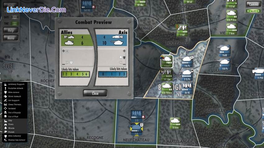 Hình ảnh trong game Battle of the Bulge (screenshot)