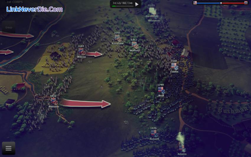 Hình ảnh trong game Ultimate General: Gettysburg (screenshot)