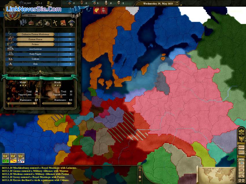 Hình ảnh trong game Europa Universalis 3 (screenshot)