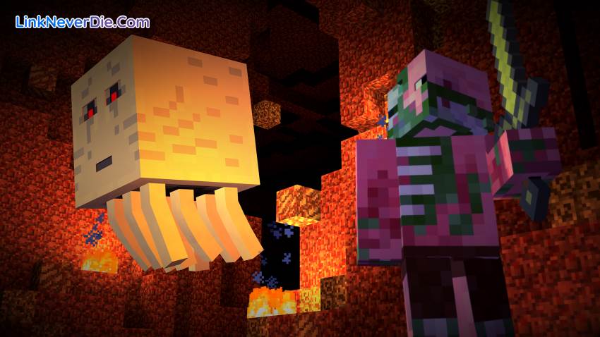 Hình ảnh trong game Minecraft Story Mode (screenshot)