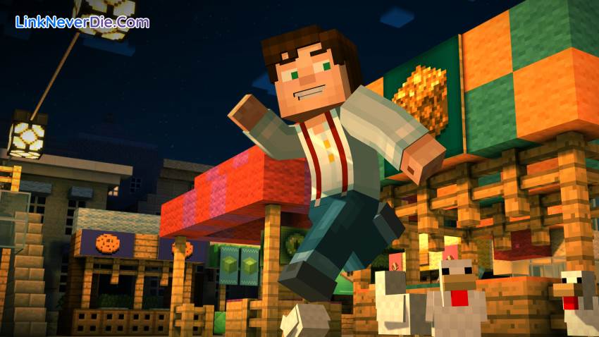 Hình ảnh trong game Minecraft Story Mode (screenshot)