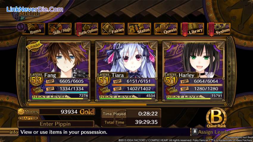 Hình ảnh trong game Fairy Fencer F (screenshot)